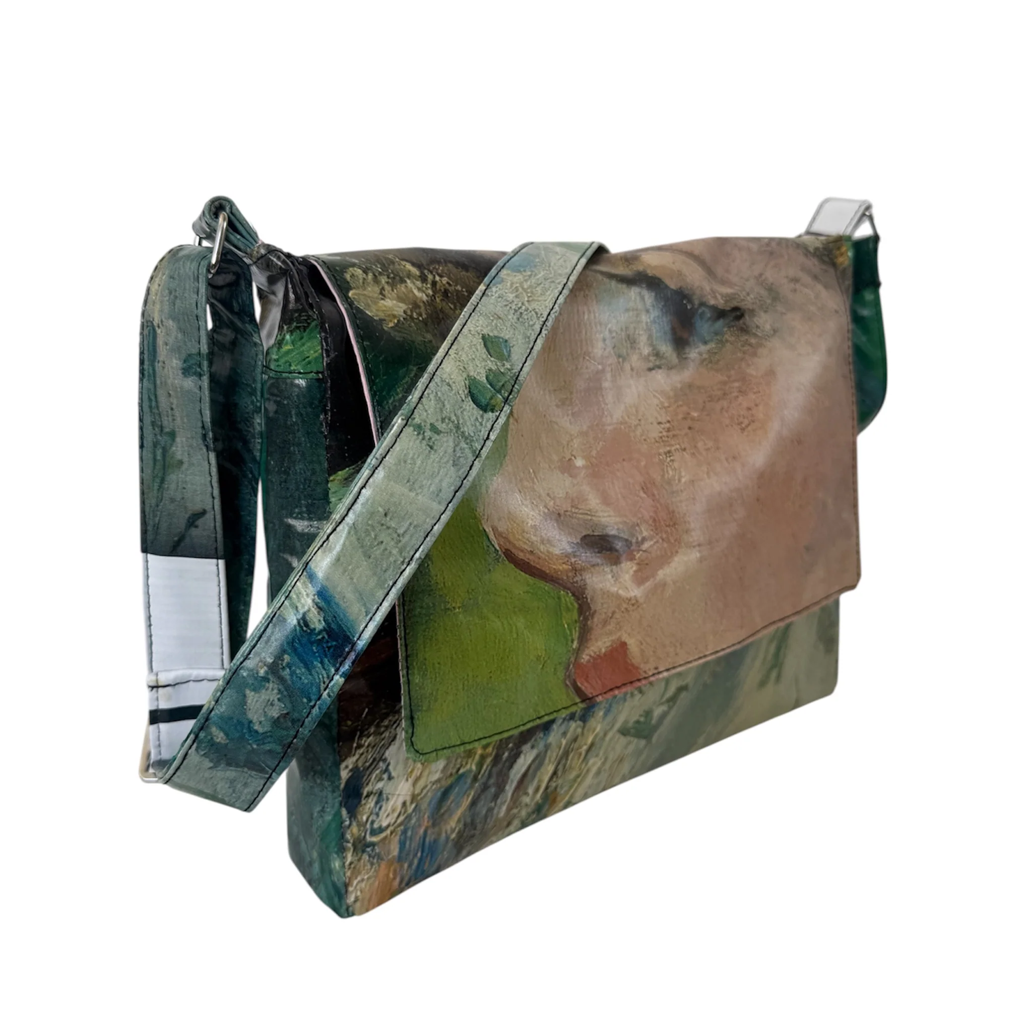 Upcycled Messenger Bag - Édouard Manet - Image 6
