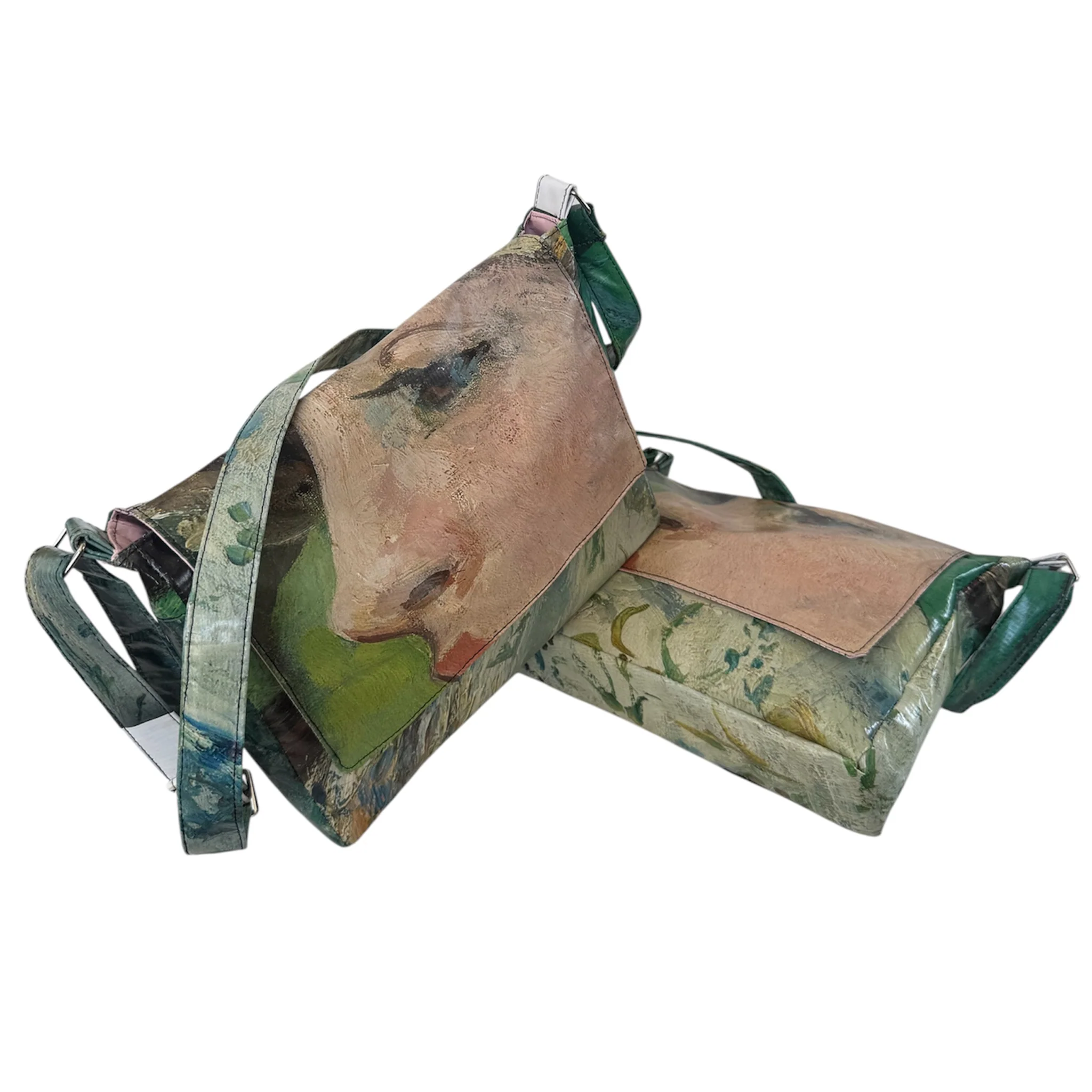 Upcycled Messenger Bag - Édouard Manet - Image 7