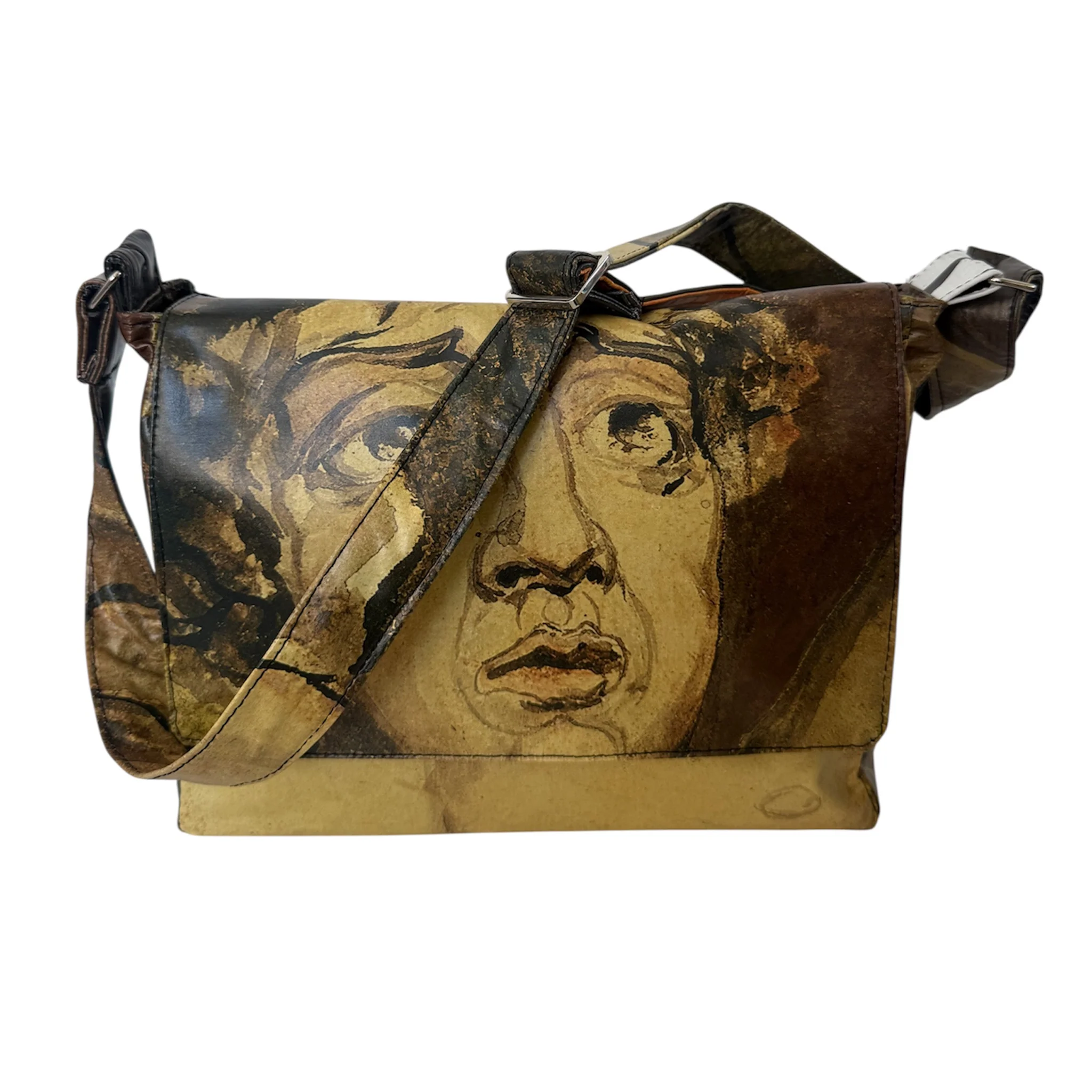 Upcycled Messenger Bag - William Blake