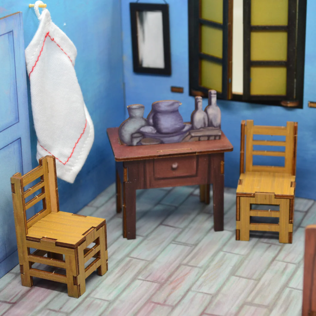 Van Gogh Bedroom In Arles - Miniature Wooden Room - Image 3