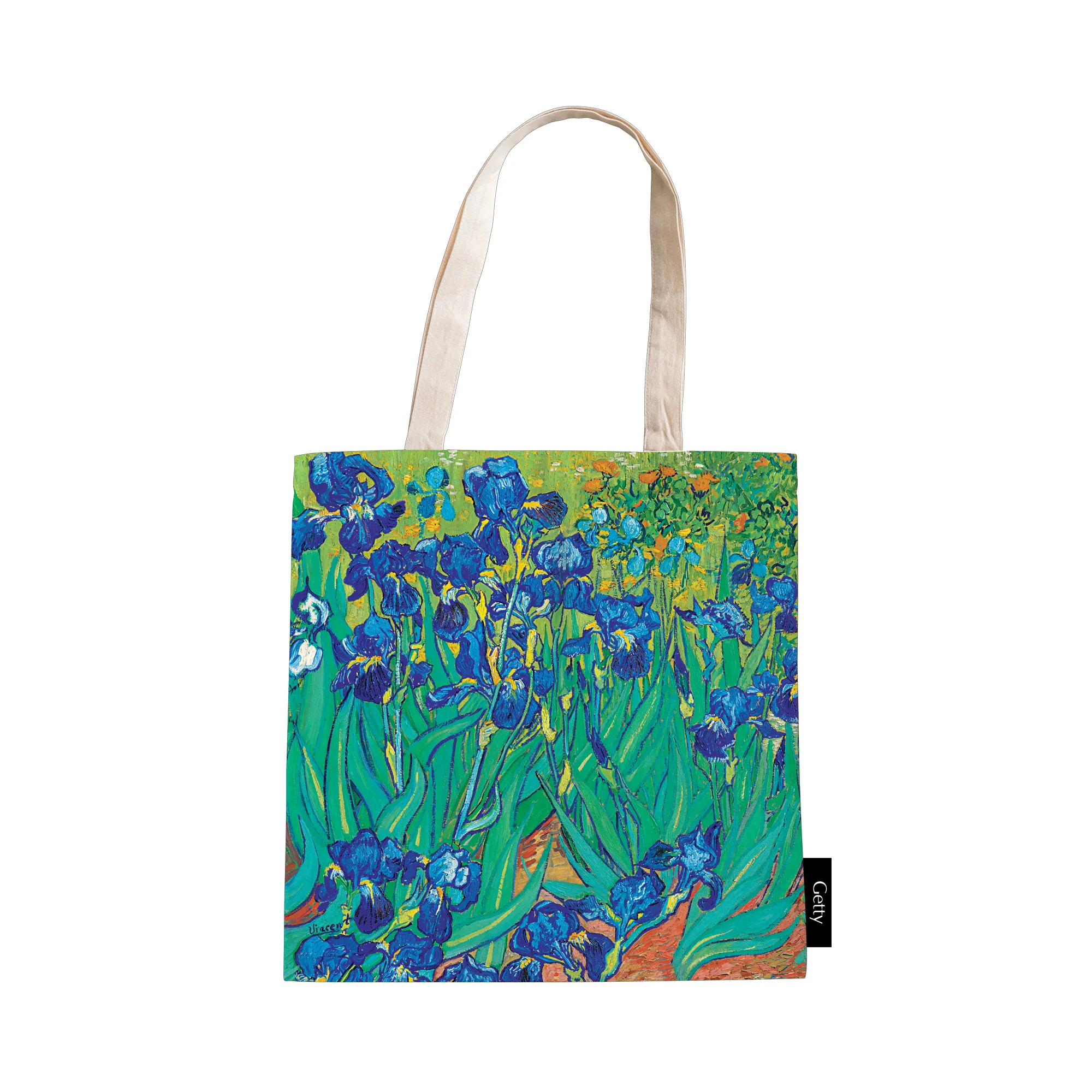 Van Gogh Irises Canvas Tote Bag - Image 4
