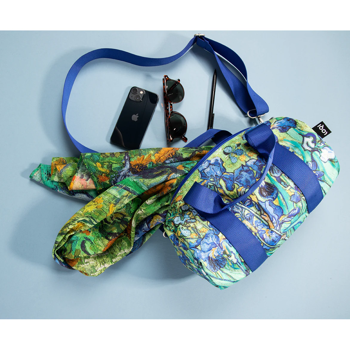 Van Gogh Irises Cotton Scarf - Image 4