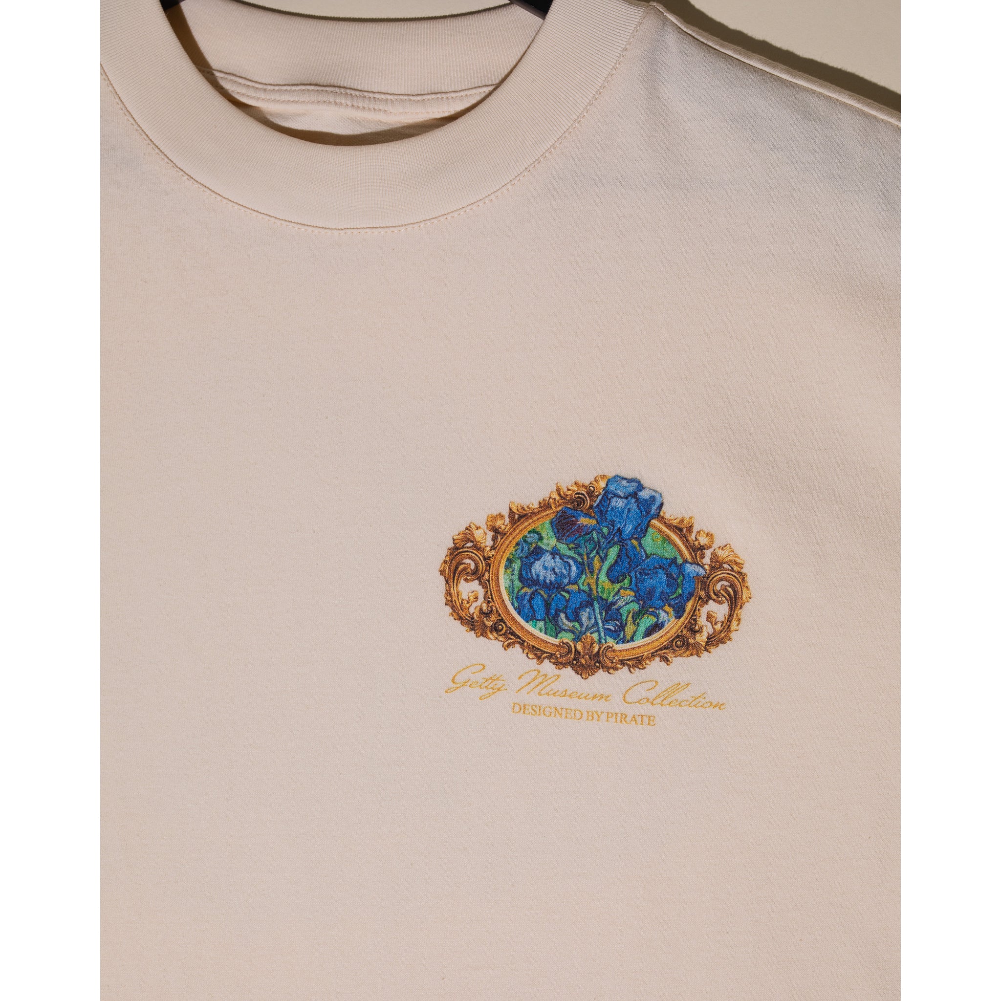 Van Gogh Irises Graphic Tee - Cream - Image 12