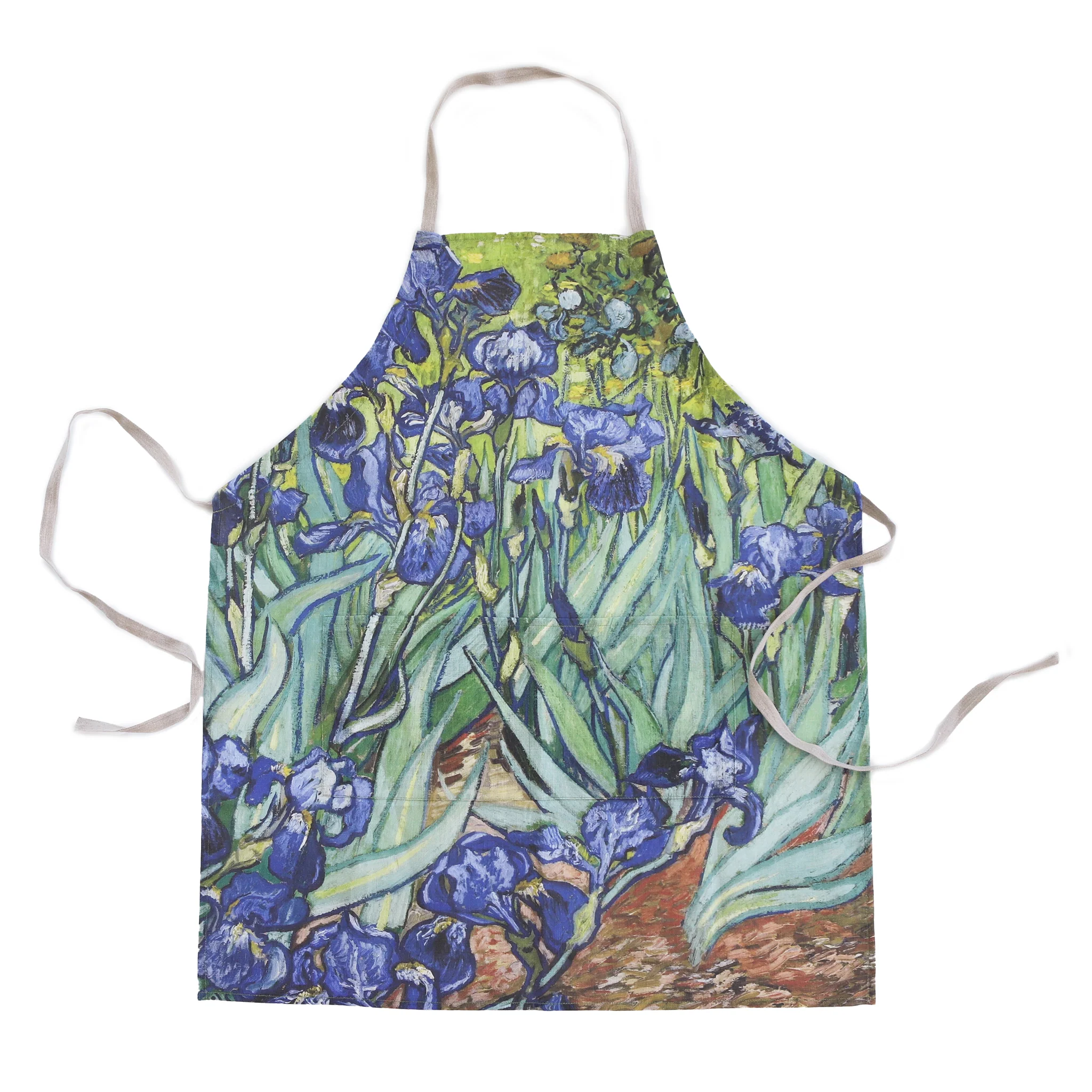 Van Gogh Irises Linen Apron