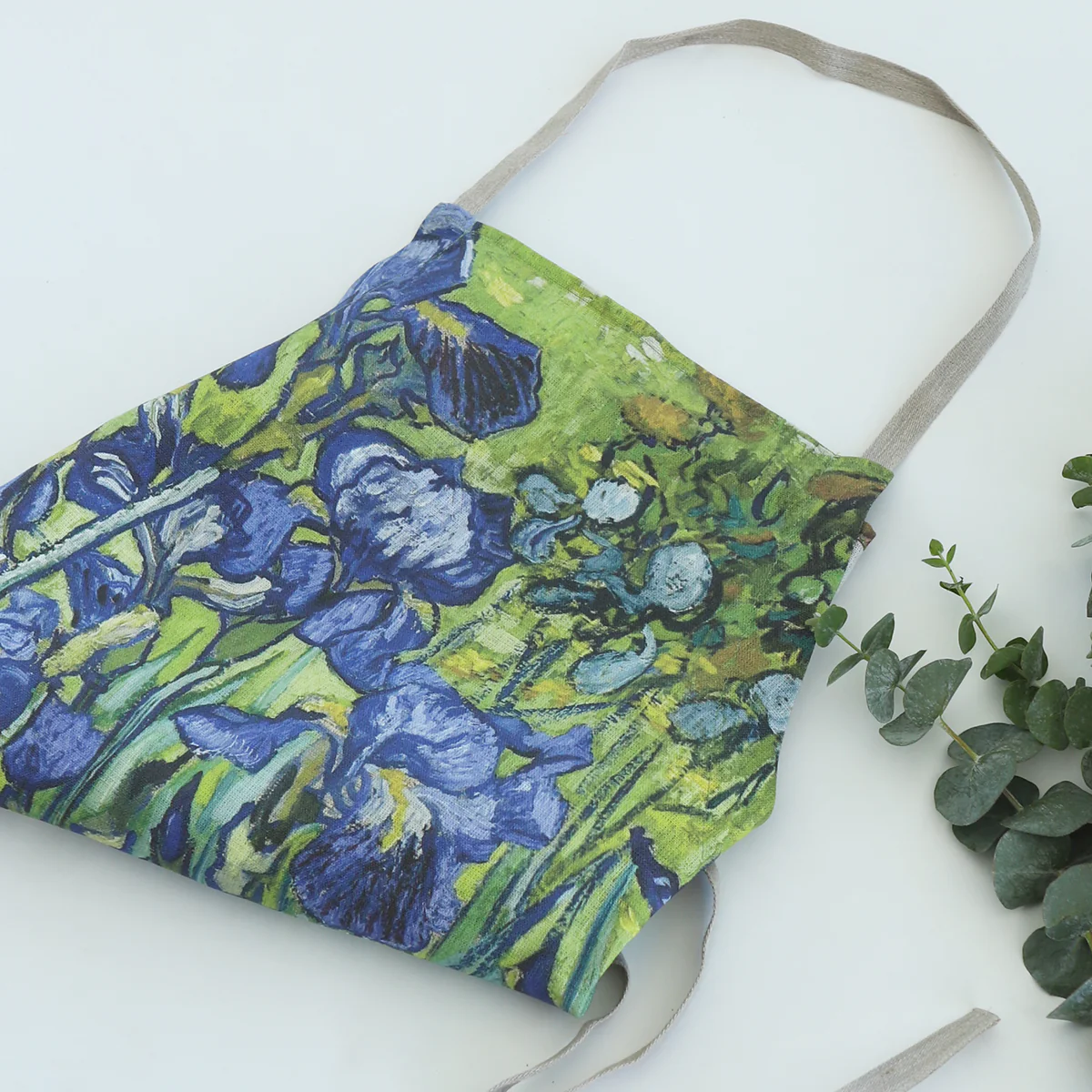 Van Gogh Irises Linen Apron - Image 5