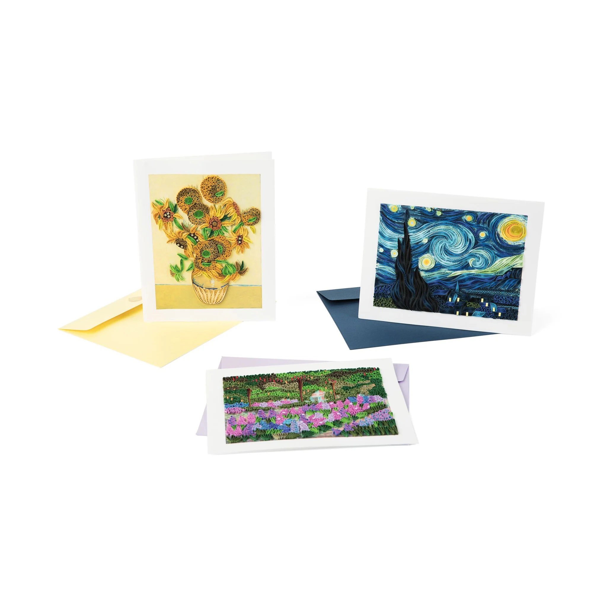Van Gogh Starry Night Quilled Greeting Card - Image 5