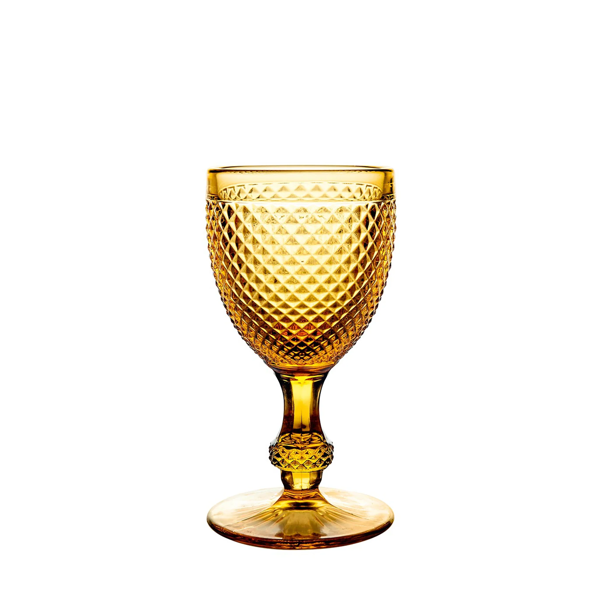 Vintage Style Goblet - Amber