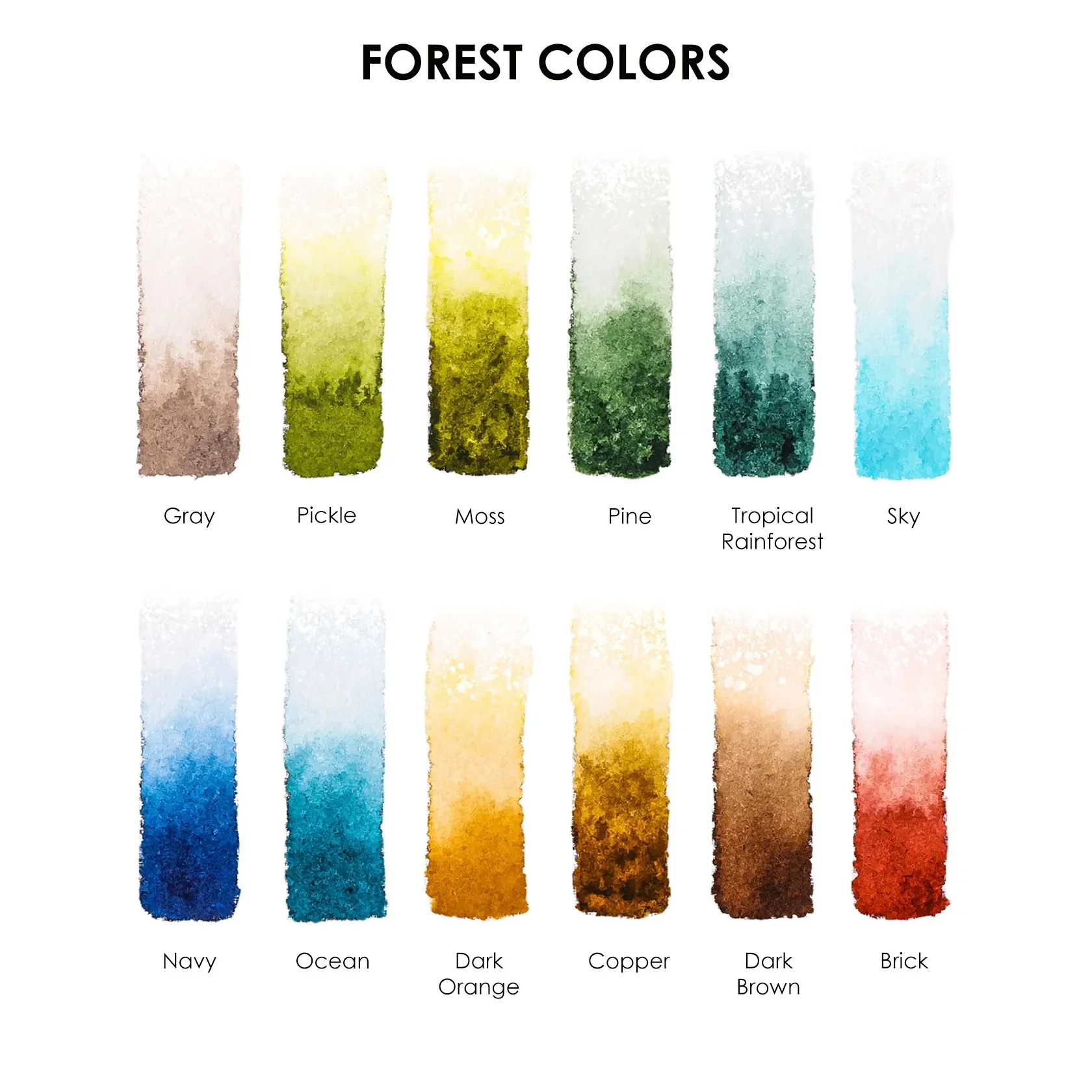 Watercolor Coloring Kit - Forest - Image 5