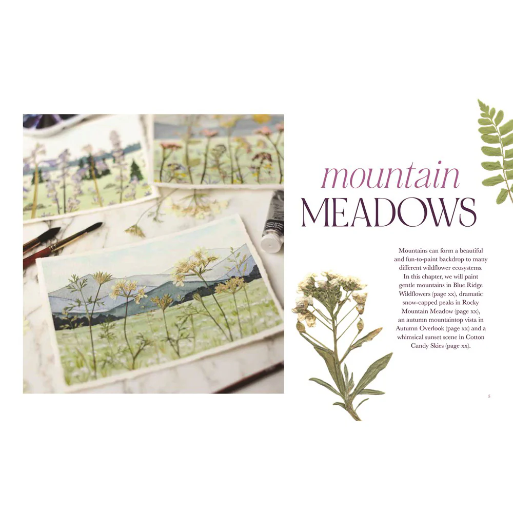 Watercolor Flowerscapes: Make Showstopping Paintings Using Gorgeous Pressed Flowers - Image 2